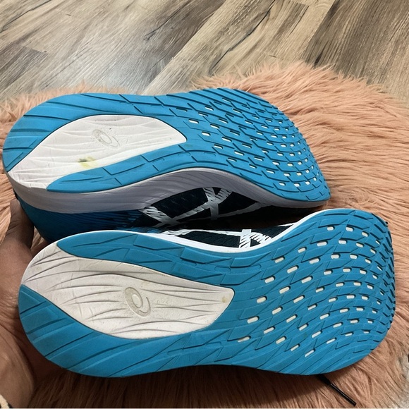 ASICS HYPER SPEED Blue Pink Gel Sneakers Size 11 - Picture 7 of 10